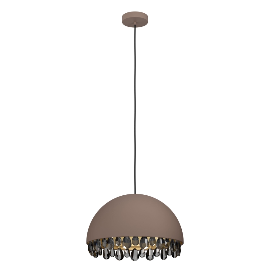Eglo - Lustra ar auklu 1xE27/40W/230V brūna