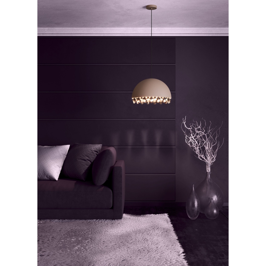 Eglo - Lustra ar auklu 1xE27/40W/230V brūna