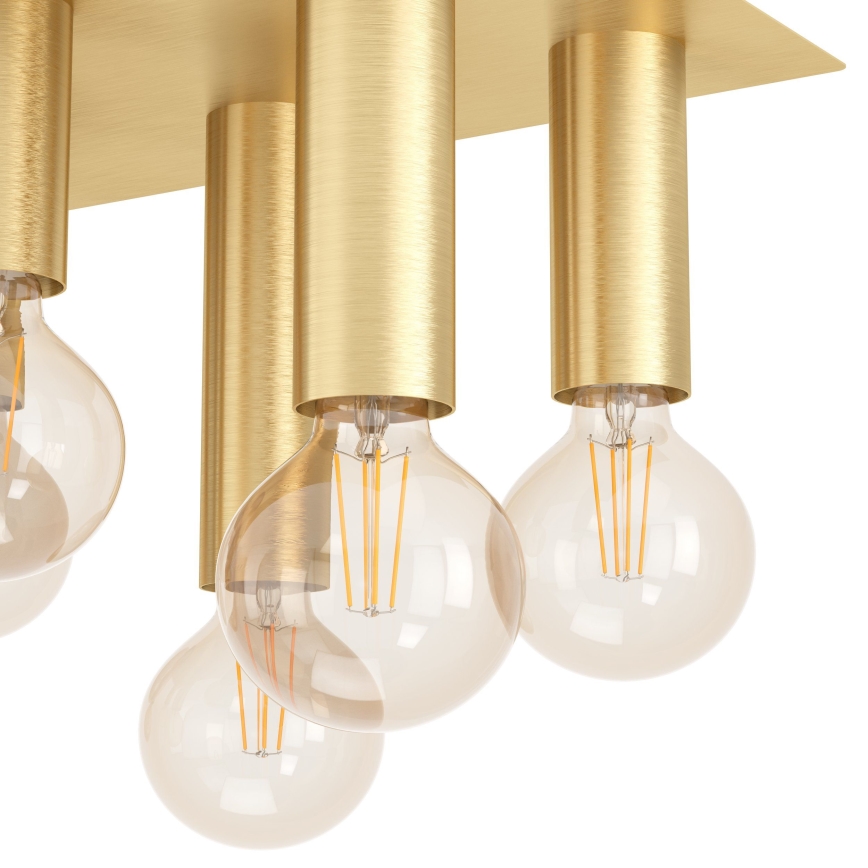 Eglo - Griestu lampa 8xE27/40W/230V zelta