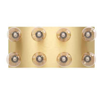 Eglo - Griestu lampa 8xE27/40W/230V zelta