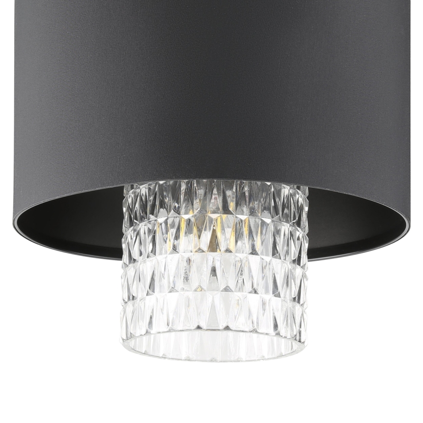 Eglo - Lustra ar auklu 3xE27/40W/230V melna