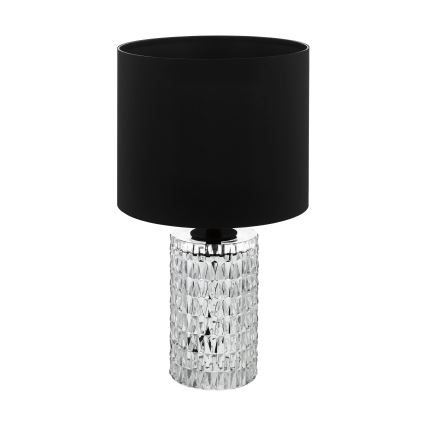Eglo - Galda lampa 1xE27/40W/230V melna