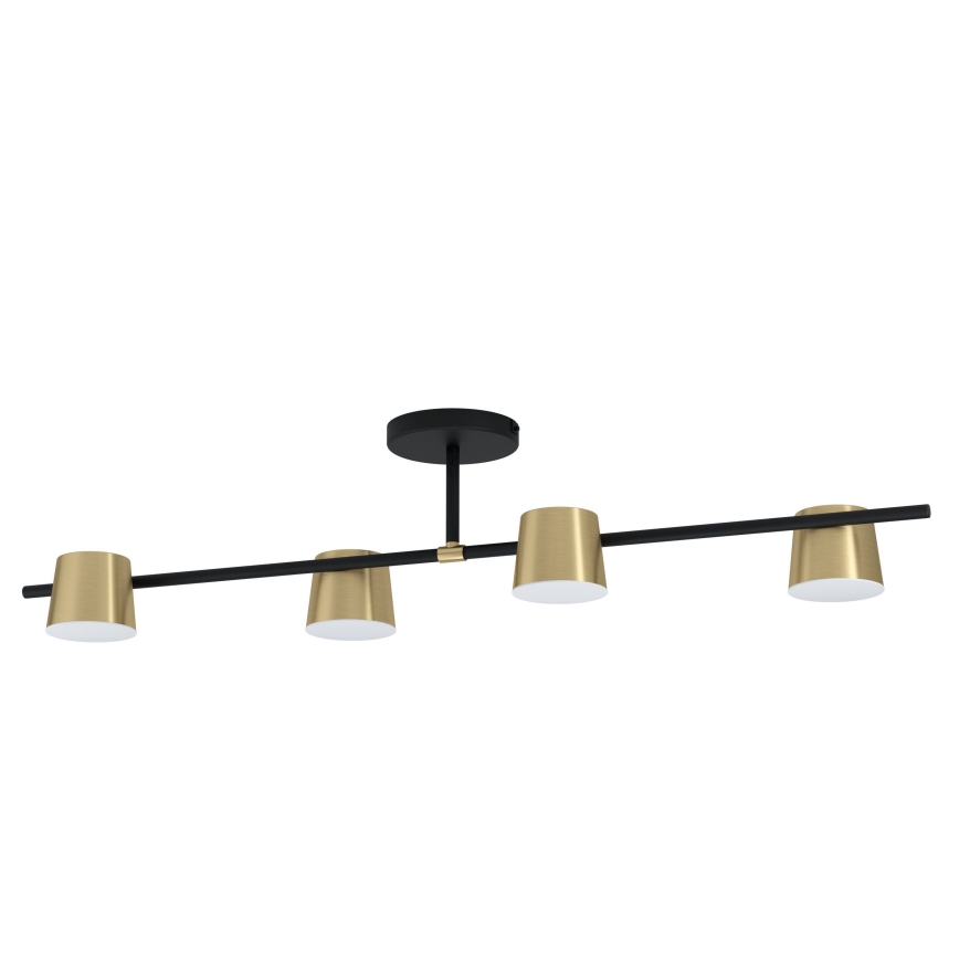 Eglo - LED Virsapmetuma lustra 4xGU10/4,6W/230V 3000K zelta