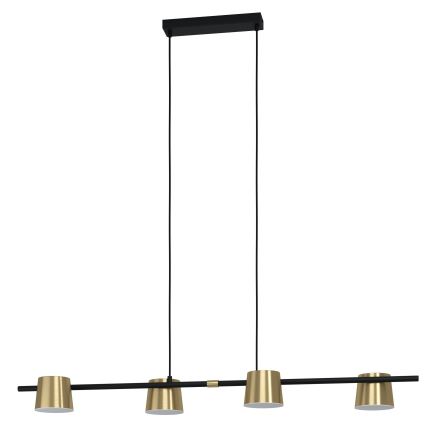 Eglo - LED Lustra ar auklu 4xGU10/4,6W/230V 3000K zelta