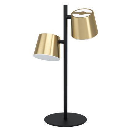 Eglo - LED Galda lampa 2xGU10/4,6W/230V 3000K zelta