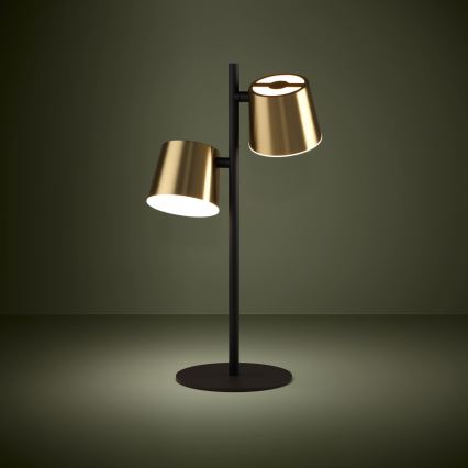 Eglo - LED Galda lampa 2xGU10/4,6W/230V 3000K zelta