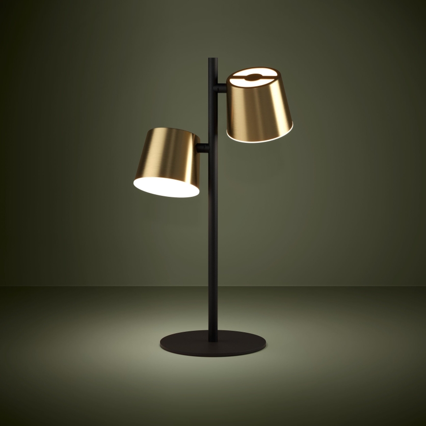 Eglo - LED Galda lampa 2xGU10/4,6W/230V 3000K zelta