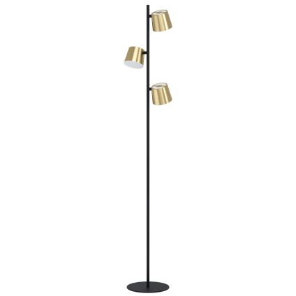 Eglo - LED Grīdas stāvlampa 3xGU10/4,6W/230V 3000K zelta