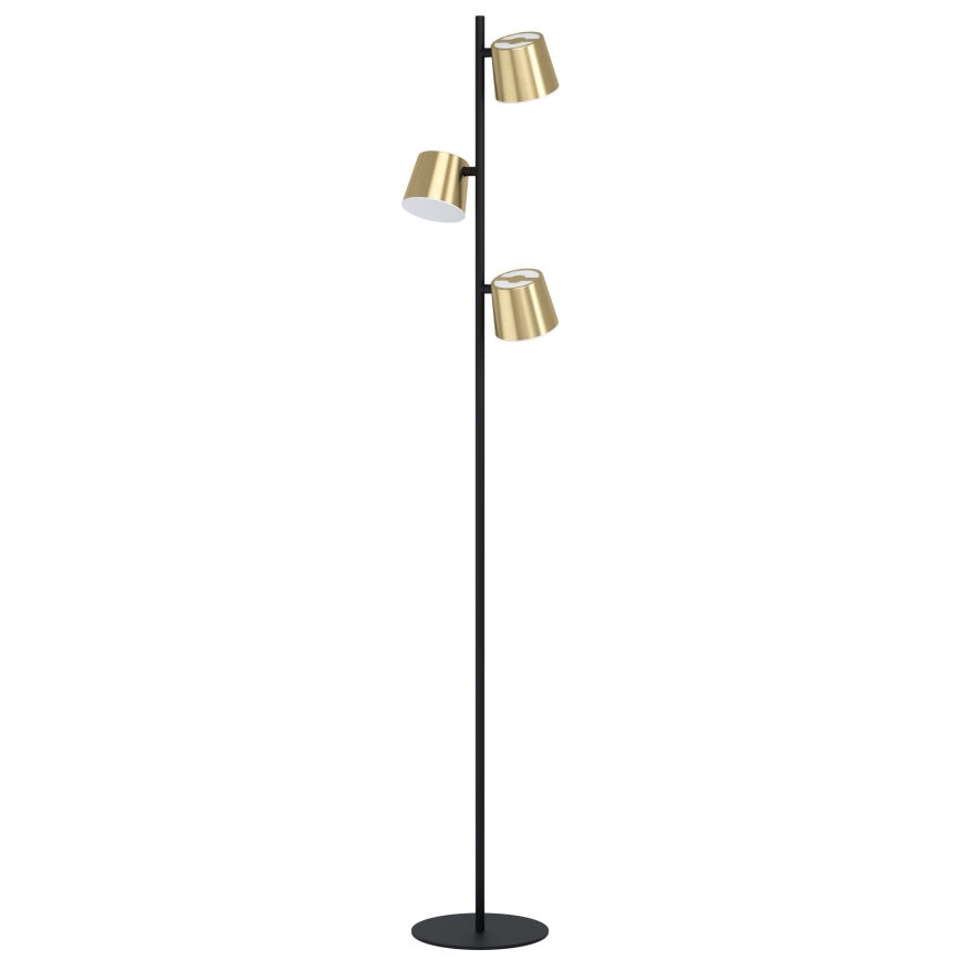Eglo - LED Grīdas stāvlampa 3xGU10/4,6W/230V 3000K zelta