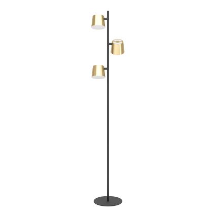 Eglo - LED Grīdas stāvlampa 3xGU10/4,6W/230V 3000K zelta