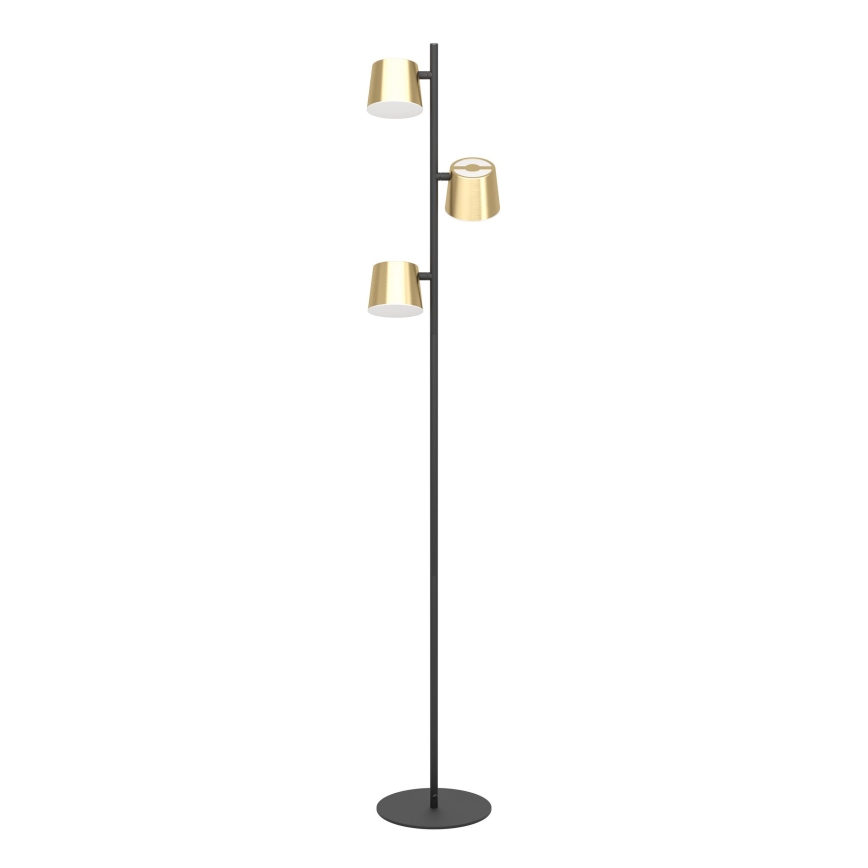 Eglo - LED Grīdas stāvlampa 3xGU10/4,6W/230V 3000K zelta