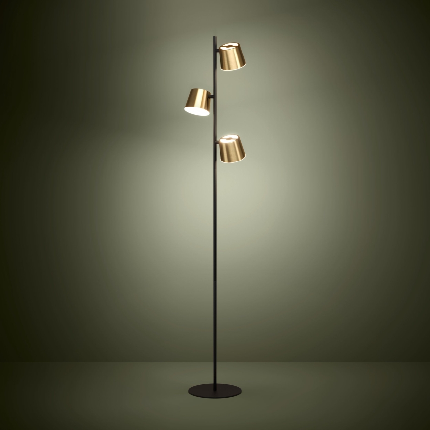 Eglo - LED Grīdas stāvlampa 3xGU10/4,6W/230V 3000K zelta