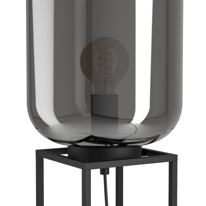Eglo - Galda lampa 1xE27/40W/230V dūmakains