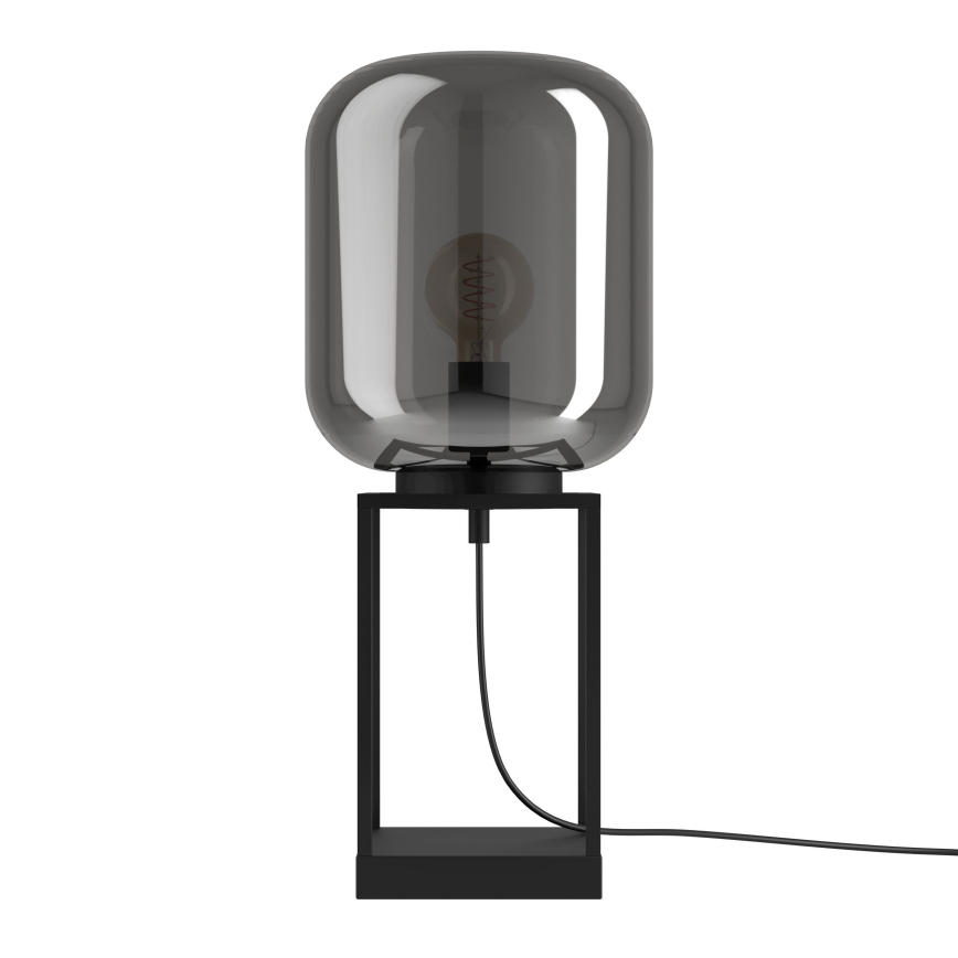 Eglo - Galda lampa 1xE27/40W/230V dūmakains