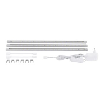 EGLO - 3x LED josla 117  cm LED joslas DECO 3x1.6W (20 LED) balta