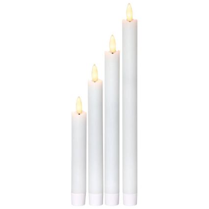 Eglo 410026 - KOMPLEKTS 4x LED Svece FLAMME LED/1xAAA balta