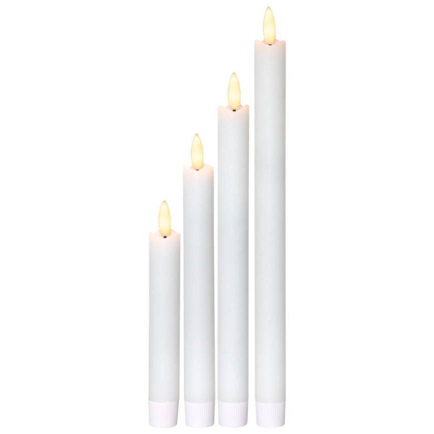 Eglo 410026 - KOMPLEKTS 4x LED Svece FLAMME LED/1xAAA balta