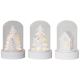 Eglo - KOMPLEKTS 3x LED Ziemassvētku dekorācija 1xLED/0,06W/1xCR2032 balta
