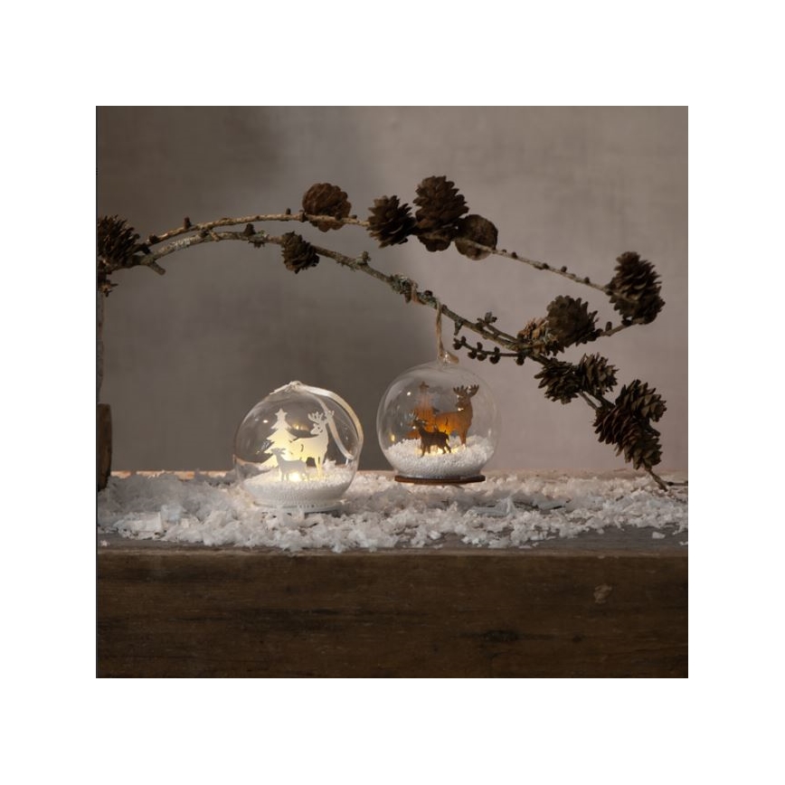Eglo - LED Ziemassvetku dekorācija FAUNA 1xLED/0,06W/1xCR2032 brūna