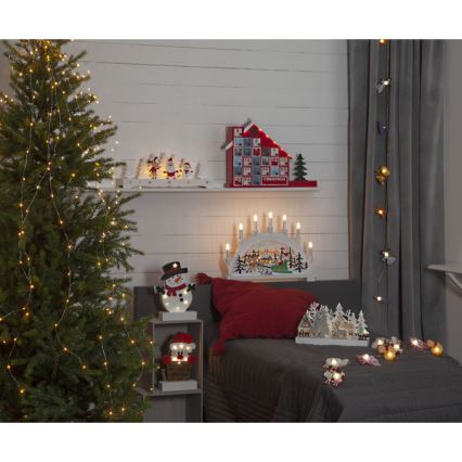 Eglo - LED Ziemassvētku dekorācija 6xLED/0,06W/2xAA Ziemassvētku vecītis