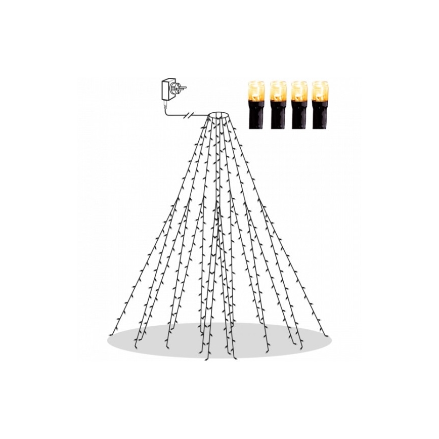 Eglo - LED Āra Ziemassvētku virtene 360xLED 2m IP44 silti balta