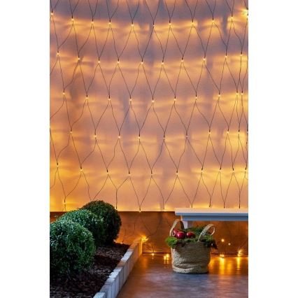 Eglo - LED Ziemassvētku āra virtene 160xLED 2m IP44 silti balta