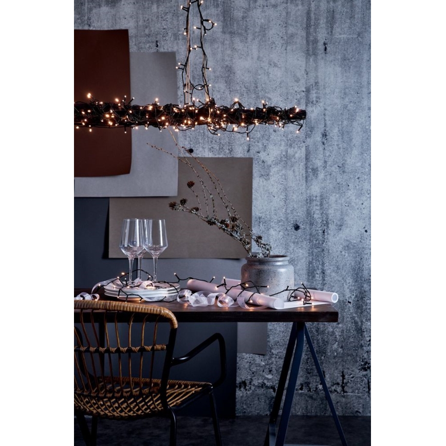 Eglo - LED Ziemassvētku āra virtene 540xLED 11,9m IP44 silti balta