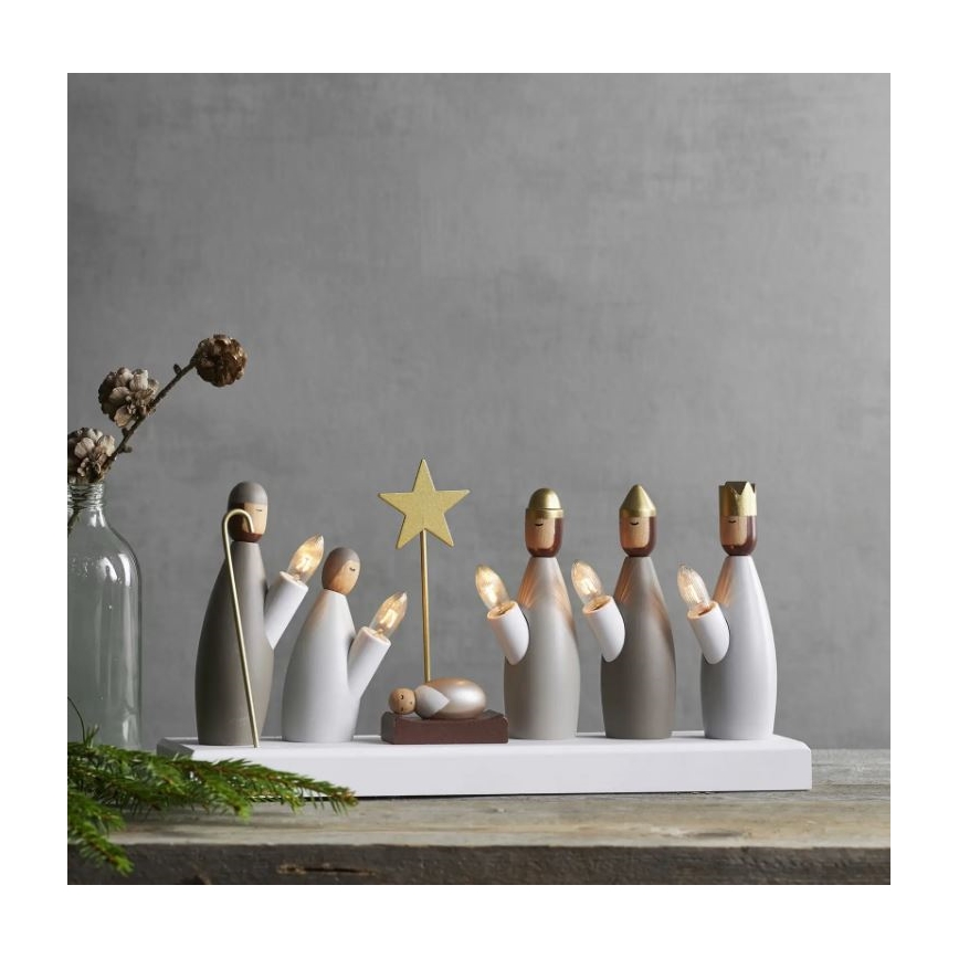 Eglo - Ziemassvētku svečturis 5xE10/3W/230V