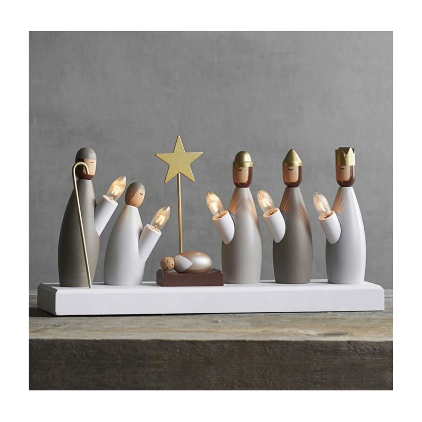 Eglo - Ziemassvētku svečturis 5xE10/3W/230V