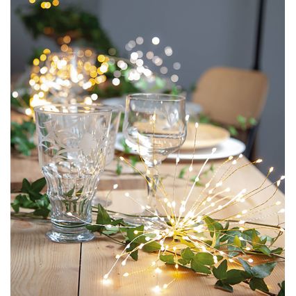Eglo 411063 - LED Ziemassvētku dekors FIREWORK 60xLED/0,06W/3xAA Ø 26 cm