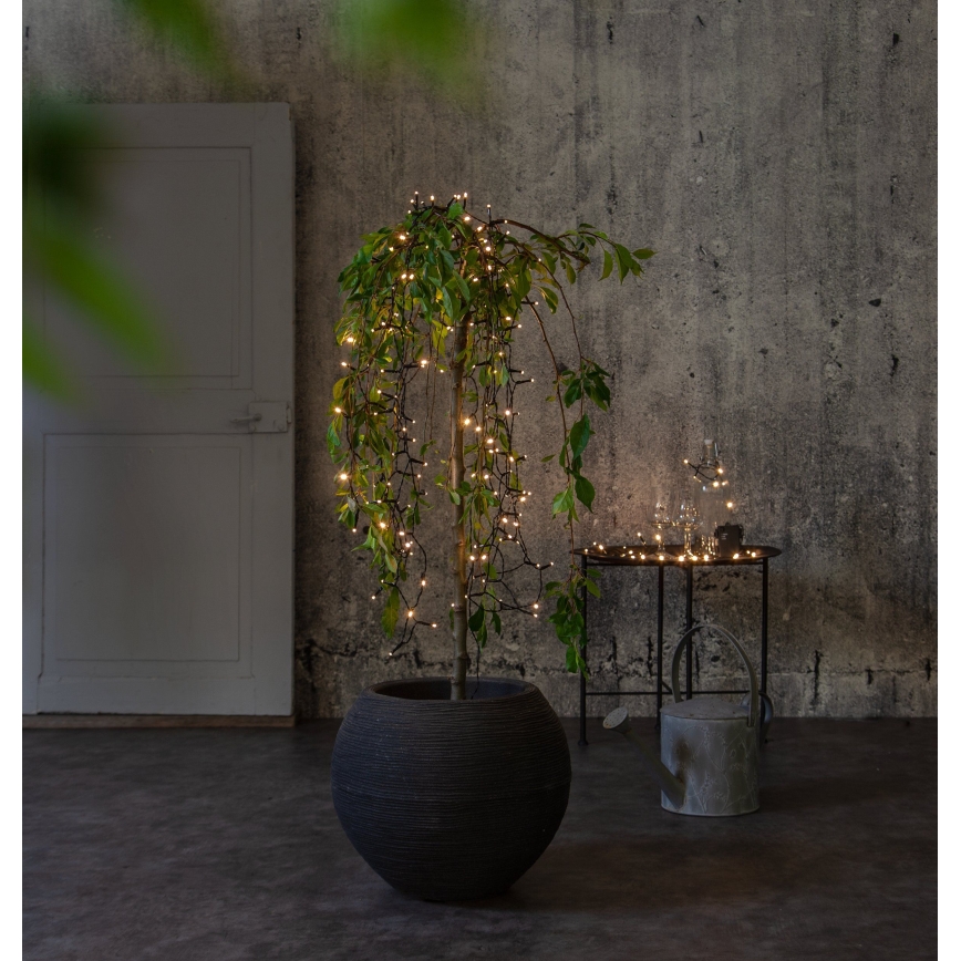Eglo - LED Ziemassvētku āra virtene 160xLED 11,2 m silti balta IP44