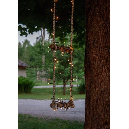 Eglo - LED Ziemassvētku āra virtene 160xLED 11,2 m silti balta IP44