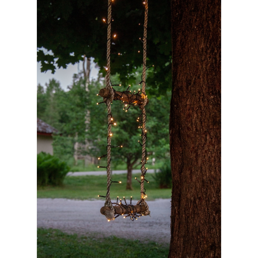 Eglo - LED Ziemassvētku āra virtene 160xLED 11,2 m silti balta IP44