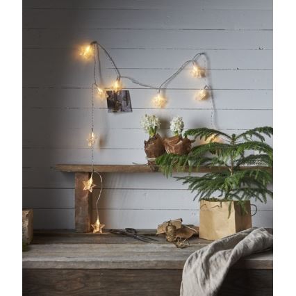 Eglo - LED Ziemassvētku virtene 10xLED 2,1m silti balta