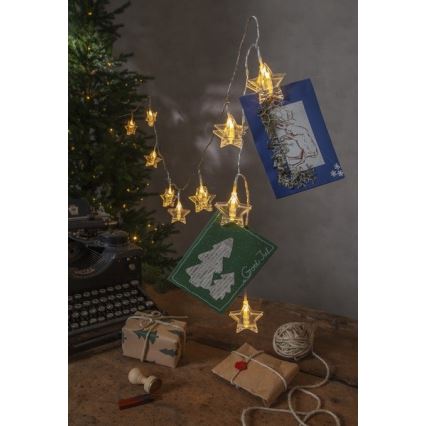 Eglo - LED Ziemassvētku virtene 10xLED 2,1m silti balta