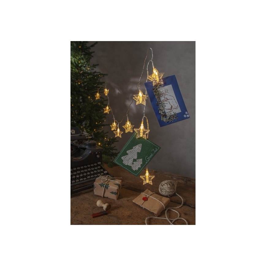 Eglo - LED Ziemassvētku virtene 10xLED 2,1m silti balta