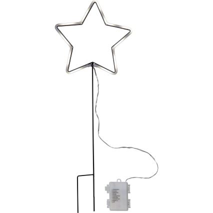 Eglo 411177 - LED āra ziemassvētku dekorācija NEONSTAR 72xLED/3xAA IP44