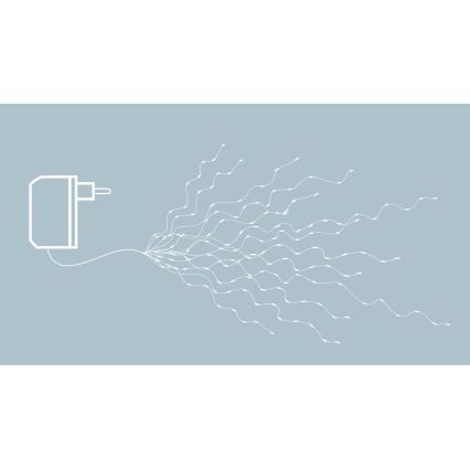 Eglo - LED  virtene 360xLED 2m silti balta