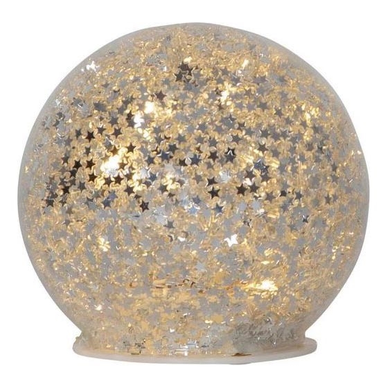 Eglo 411345 - LED Ziemassvētku rotājums STAR FALL 10xLED/2xAA d. 10 cm sudraba