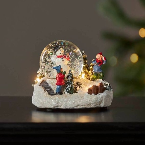 Eglo 411482 - LED Ziemassvētku rotājums WINTERVILLE LED/2xAAA sniega bumba
