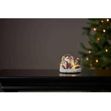 Eglo 411482 - LED Ziemassvētku rotājums WINTERVILLE LED/2xAAA sniega bumba