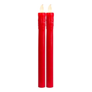 Eglo 411505 - Komplekts 2x LED sveces PRESSE LED/1xAAA sarkanas