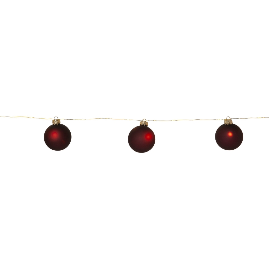Eglo 411559 - Ziemassvētku virtene BLISS 22xLED/3xAA 2,6m siltā balta