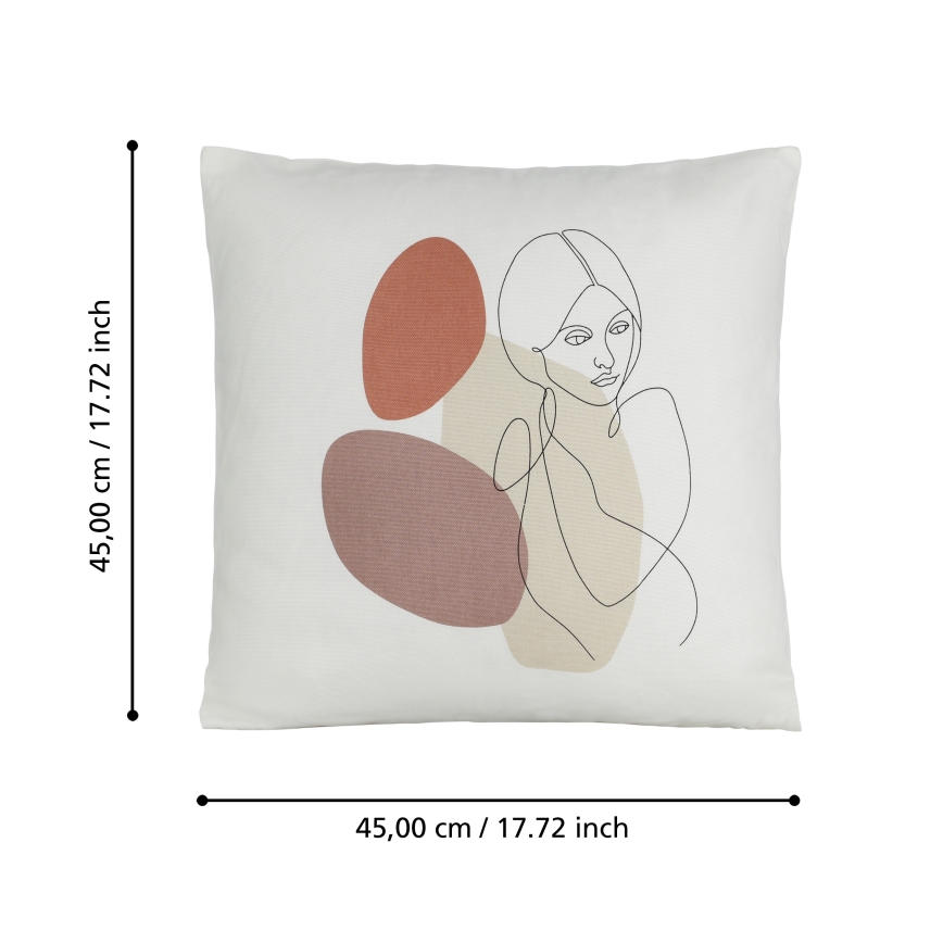 Eglo 420008 - dekoratīvais spilvens CHEVERY 45 x 45 cm, daudzkrāsains