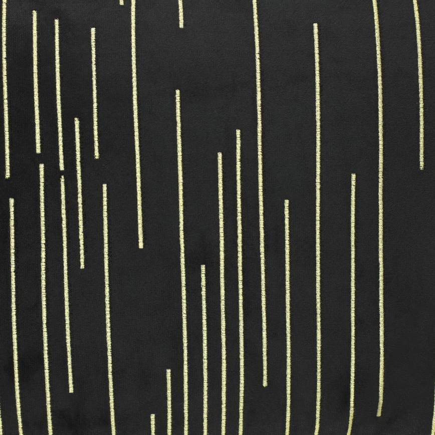 Eglo - Dekoratīvs spilvens 30x50 cm melna/zelta