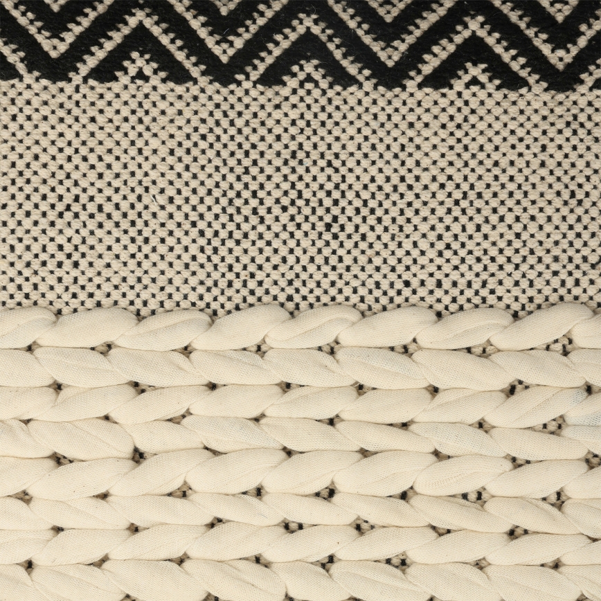 Eglo 420049 - Dekoratīvs spilvens CHEVERY 50x50 cm krēmkrāsains/melns