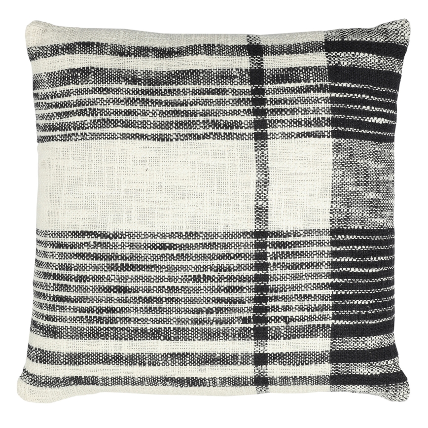 Eglo 420061 - Dekoratīvais spilvens CHEVERY 45x45 cm krēmkrāsains/melns