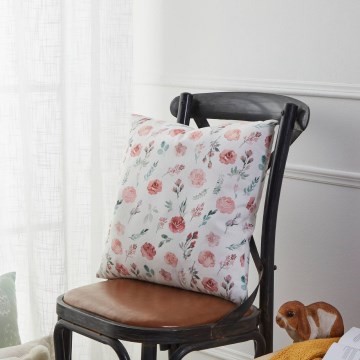 Eglo 420102 - Dekoratīvs spilvens GEBENG 45x45 cm balts/rozā