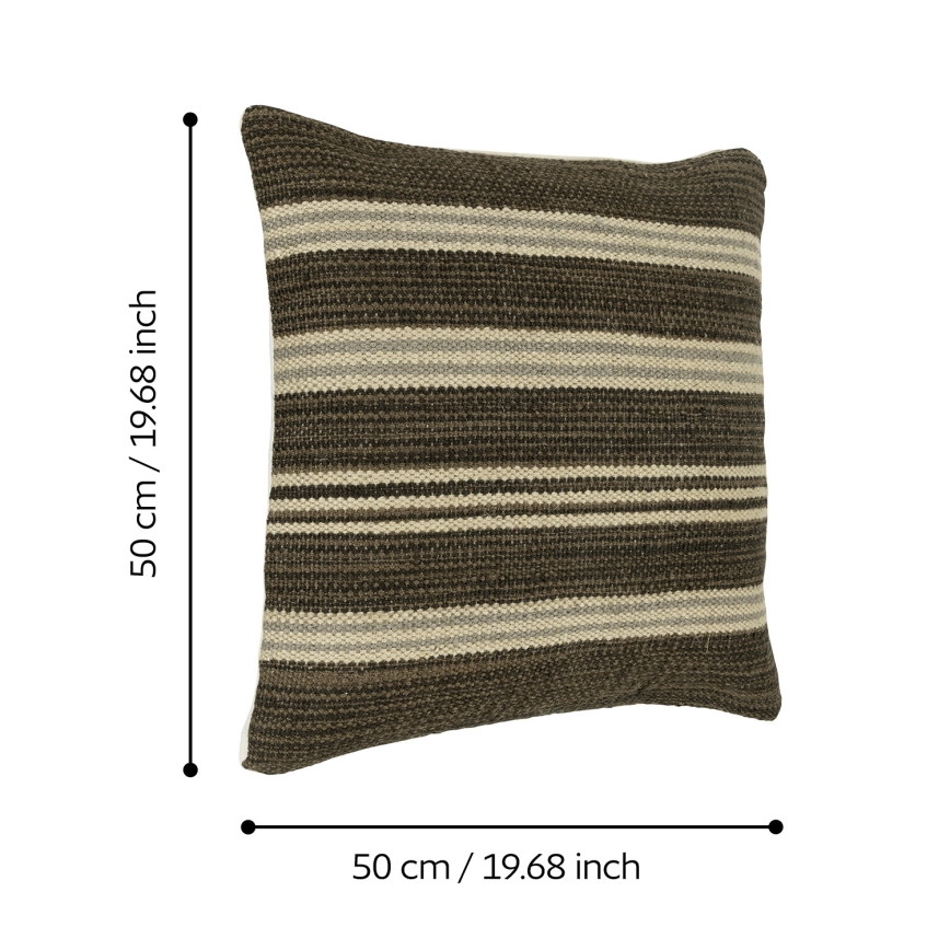 Eglo 420104 - Dekoratīvais spilvens CHEVERY 50x50 cm brūns