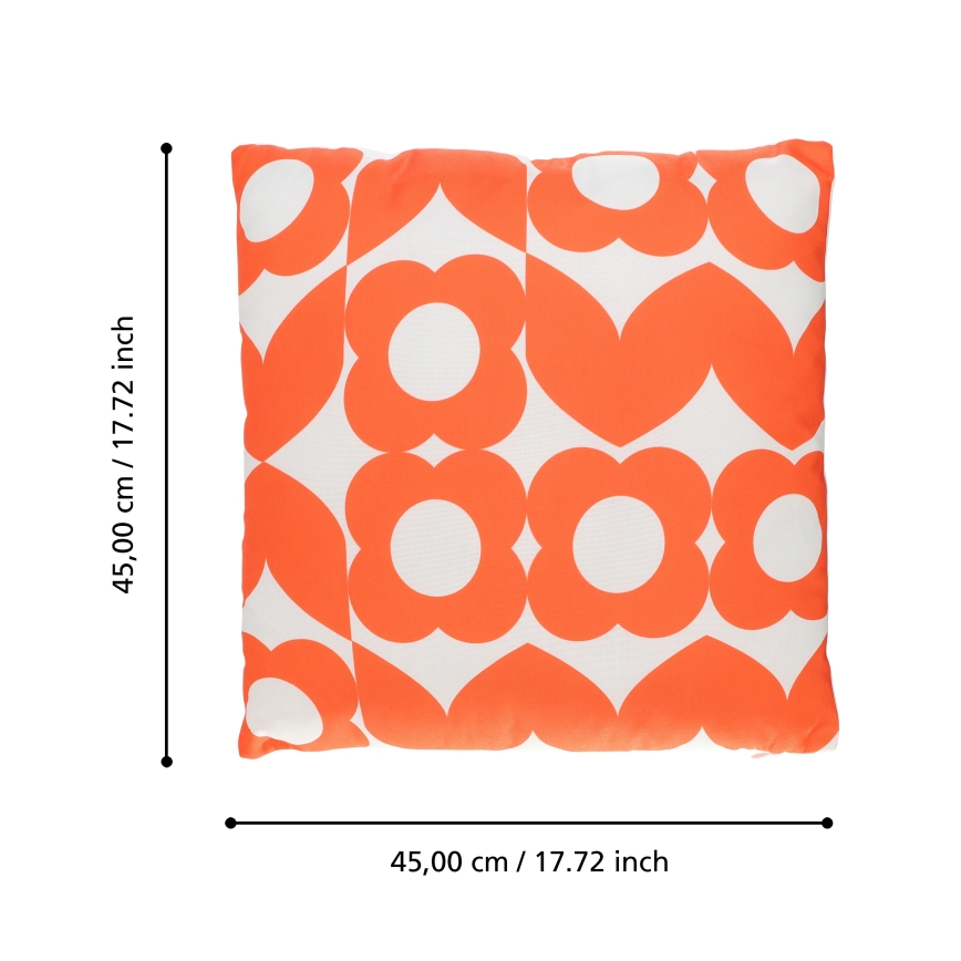 Eglo 420247 - Dekoratīvs spilvens TSUNAN 45x45 cm oranžs